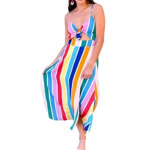 Buddy Love Boutique Skye Tie Front Midi Dress, Fiesta, Sz. L